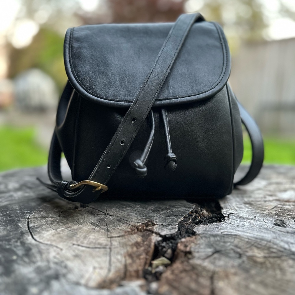 SOLD Vintage Coach Flap Drawstring bag SOLD